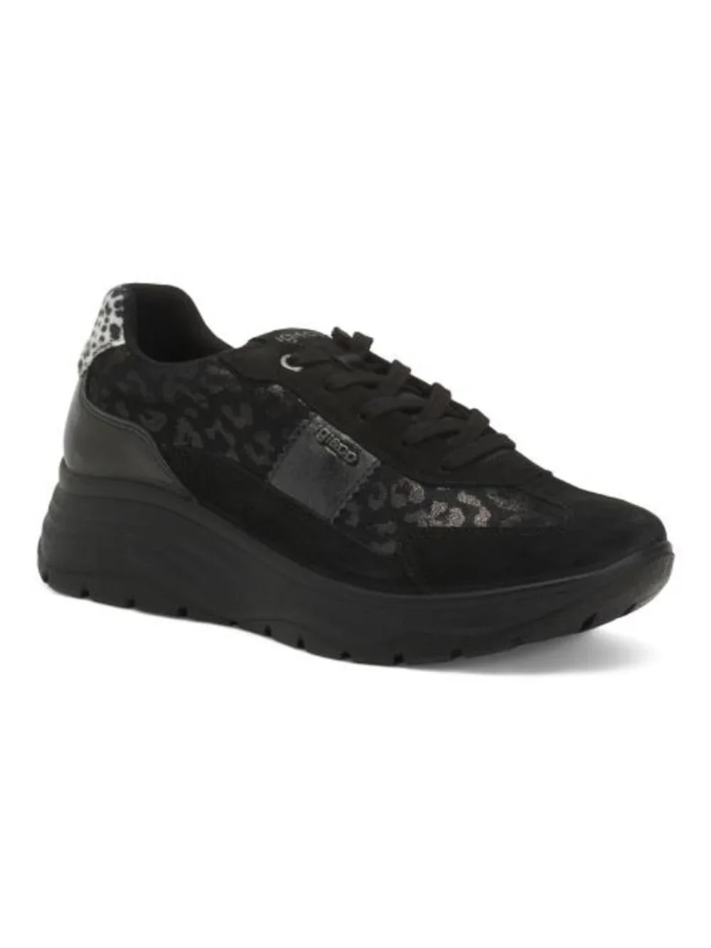 IGI&CO Black Made In Italy Suede Sneakers